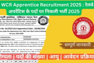 RRB WCR Apprentice Recruitment 2025