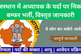 Rajasthan 1st Grade Teacher Recruitment 2025