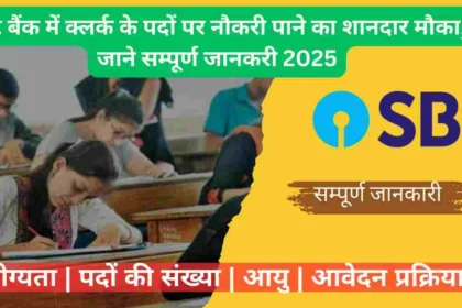 SBI Clerk Vacancy 2025